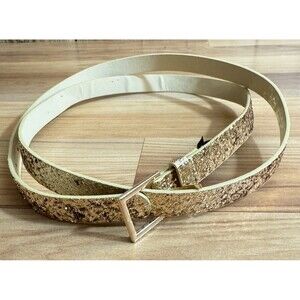 Torrid Women’s 3X (22–24) Gold Glitter Belt With Gold Buckle
